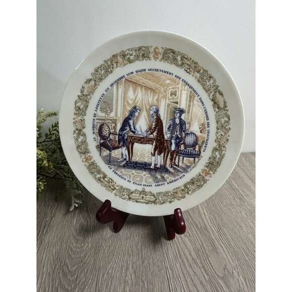 Vintage D’Arceau Limoges France Plate Fait A La Main No.213 1973 Collectible - Picture 1 of 9